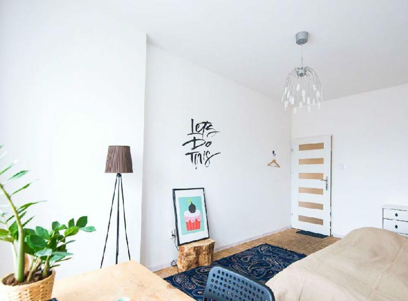 卧室的設計以溫馨為主